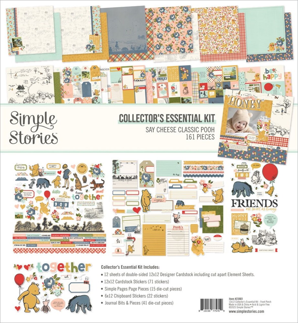 Simple Stories Collector's Essential Kit 12"X12"-Say Cheese Classic Pooh